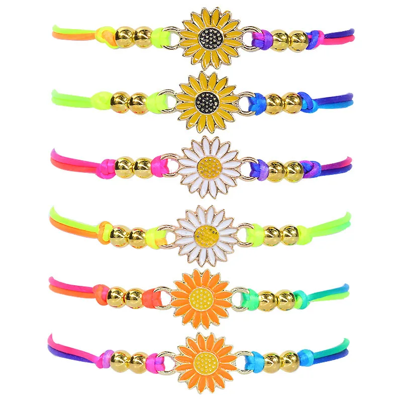 Pure Hand-woven Dripping Oil Butterfly Bracelet for Women Cute Daisies Sun Flower Pendant Bracelet Fashion Couple Jewelry Gifts
Pure Hand-woven Dripping Oil Butterfly Bracelet for Women Cute Daisies Sun Flower Pendant Bracelet Fashion Couple Jewelry Gifts