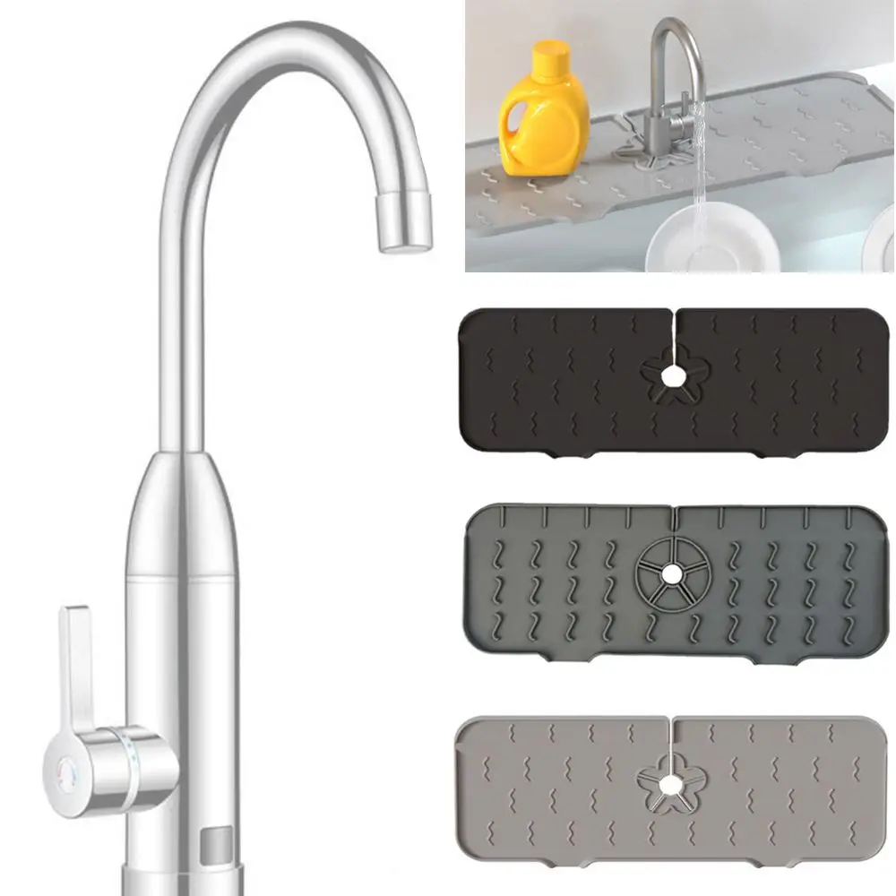 Faucet Wraparound Kitchen Sink Water Splash Guard Silicone Faucet Mat Drain Pad Splash Guard Mat Water Catcher Mat
Faucet Wraparound Kitchen Sink Water Splash Guard Silicone Faucet Mat Drain Pad Splash Guard Mat Water Catcher Mat