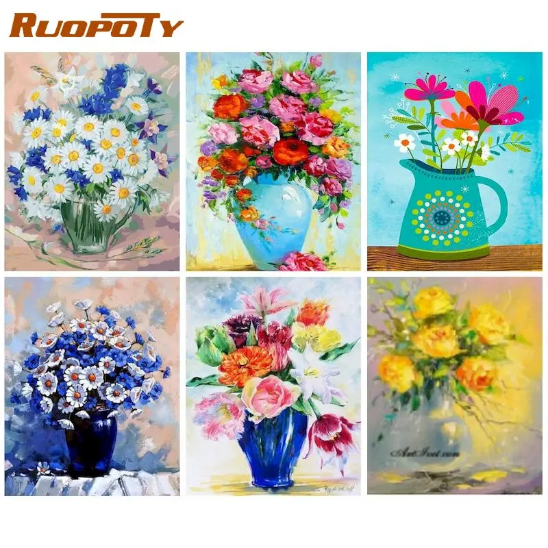 RUOPOTY Coloring By Number yellow Flowers Drawing On Canvas HandPainted Painting Art Gift DIY Pictures By Number vase Kits Home
RUOPOTY Coloring By Number yellow Flowers Drawing On Canvas HandPainted Painting Art Gift DIY Pictures By Number vase Kits Home