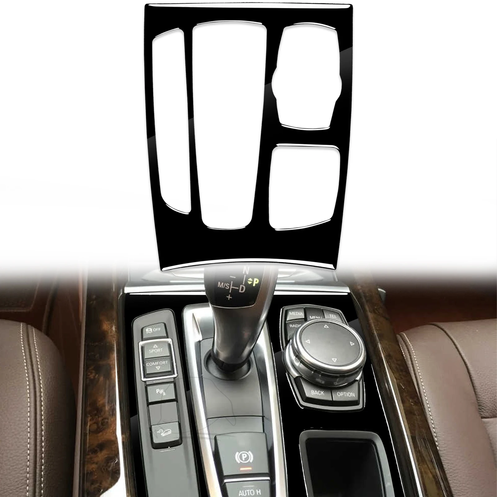 for BMW X5 X6 F15 F16 2014 2015 2016 2017 Gear Panel Decoration Cover Trim Sticker Decal Car Accessories Plastic
for BMW X5 X6 F15 F16 2014 2015 2016 2017 Gear Panel Decoration Cover Trim Sticker Decal Car Accessories Plastic