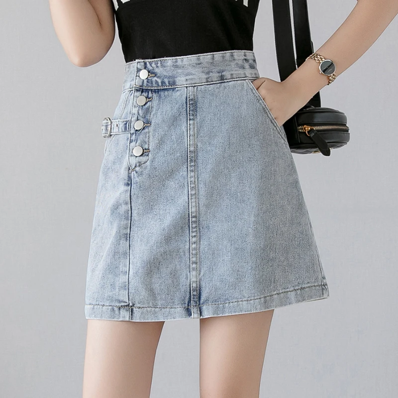 Ladies New Hot Selling Kawaii Sexy Woman Multiple Buckle Mini Skirt Womens Korean Fashion Casual Female Girls Cute Denim Skirts
Ladies New Hot Selling Kawaii Sexy Woman Multiple Buckle Mini Skirt Womens Korean Fashion Casual Female Girls Cute Denim Skirts