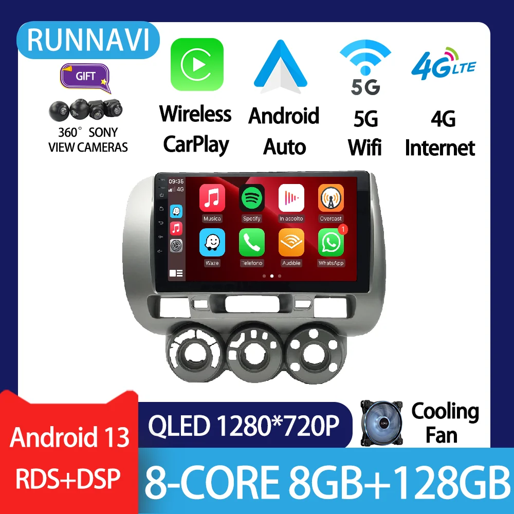 Android 13 для Honda Everus 2002 - 2007 автомобильное радио, стерео, мультимедийный видеоплеер, навигация GPS, беспроводной Carplay RDS DSP QLED
Android 13 для Honda Everus 2002 - 2007 автомобильное радио, стерео, мультимедийный видеоплеер, навигация GPS, беспроводной Carplay RDS DSP QLED