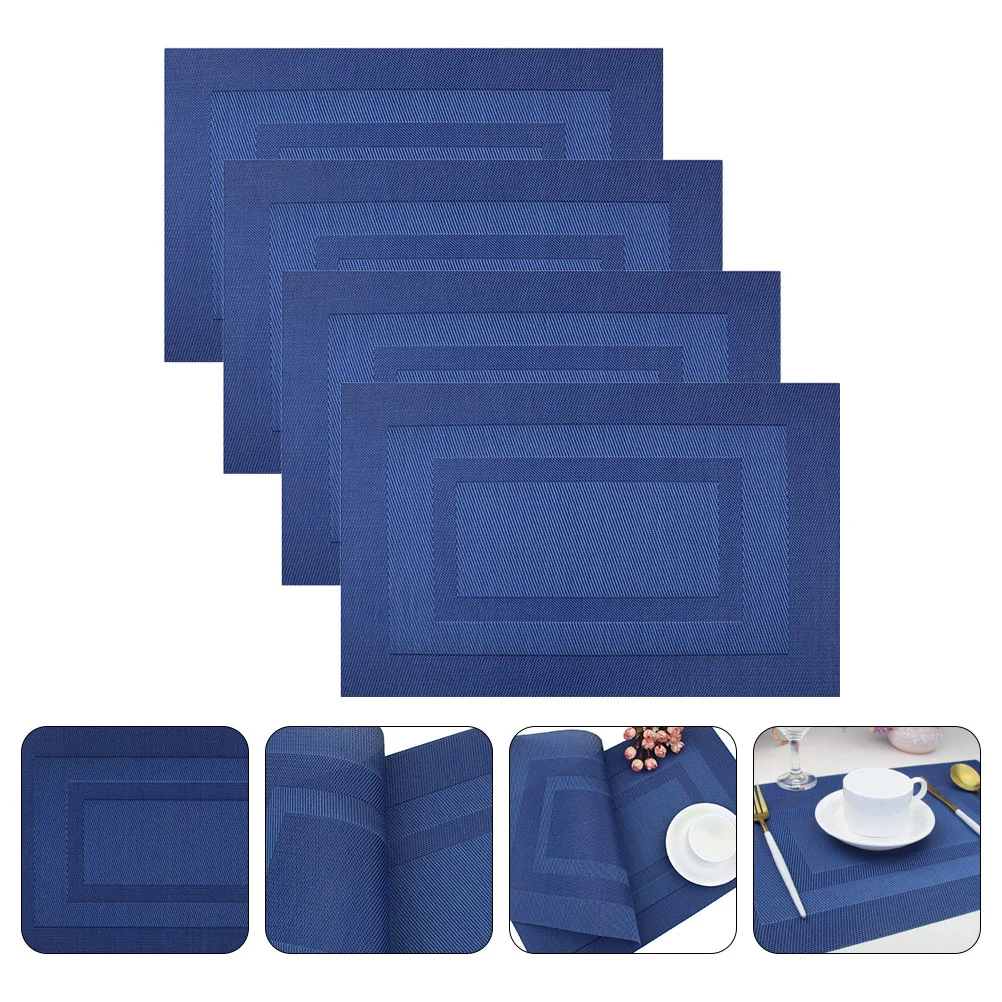 Table Placemats Mats Pad Kitchen Mat Deskanti 6Blue Set Dining Protector Writing Pvc Skid Place Washable Resistant Coffee
Table Placemats Mats Pad Kitchen Mat Deskanti 6Blue Set Dining Protector Writing Pvc Skid Place Washable Resistant Coffee