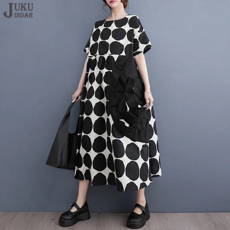 Женское Свободное платье в крупный горошек, повседневное длинное черное платье большого размера в японском стиле, модель JJXD478 на лето, 2023
Женское Свободное платье в крупный горошек, повседневное длинное черное платье большого размера в японском стиле, модель JJXD478 на лето, 2023