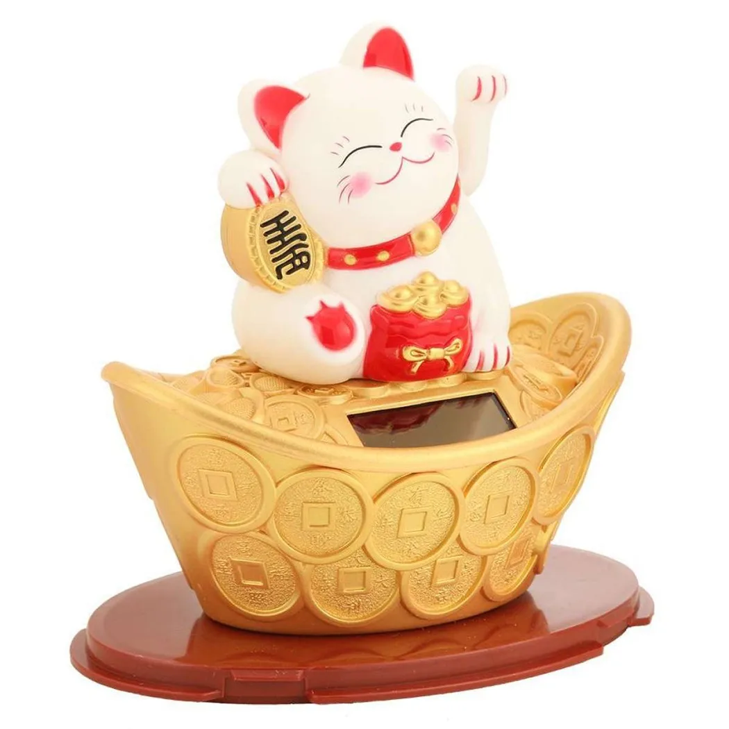 Gold Ingot Lucky Cat Wealth Welcome 11.5x7.5x12cm Beckoning Craft Decor Fortune Hand New Year Ornament Plastic
Gold Ingot Lucky Cat Wealth Welcome 11.5x7.5x12cm Beckoning Craft Decor Fortune Hand New Year Ornament Plastic