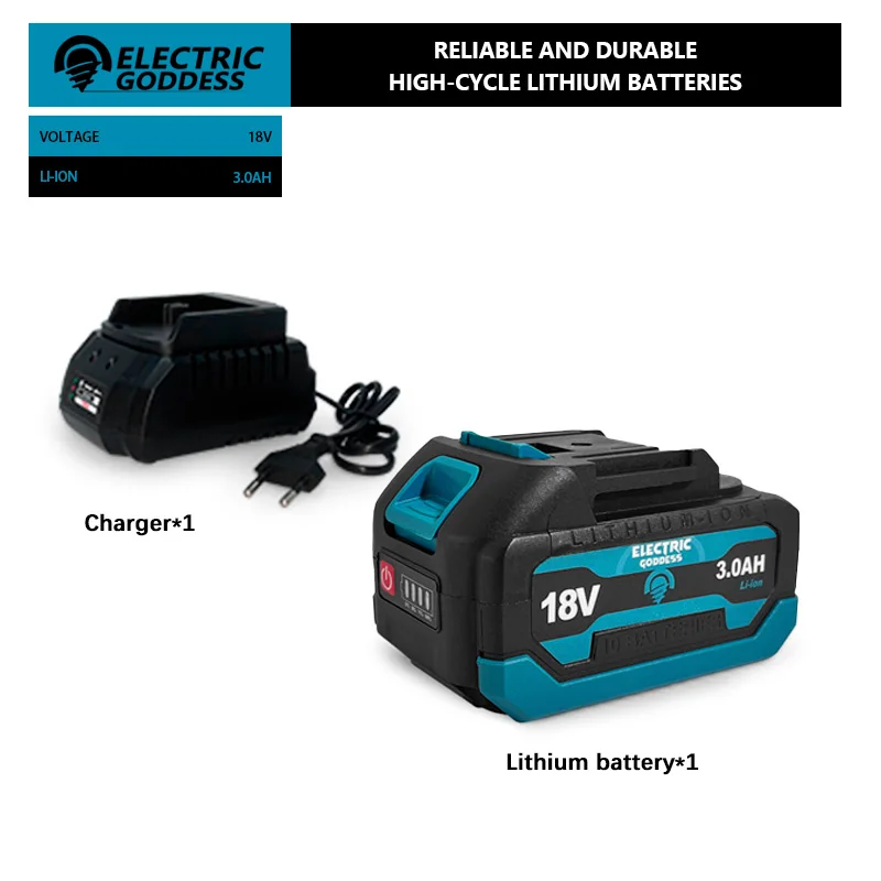 Аккумуляторная батарея ELECTRIC GODDESS 18В 3.0 Ач синяя/красная для Makita
Аккумуляторная батарея ELECTRIC GODDESS 18В 3.0 Ач синяя/красная для Makita