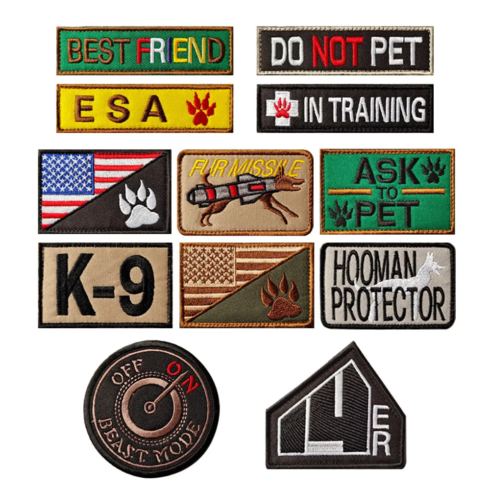 K9 Army Dog Embroidery Patch Rescue Dog Clothes Badges Service Dog Vest Best Friend Dont Pet Me Hook and Loop Stickers Chapter
K9 Army Dog Embroidery Patch Rescue Dog Clothes Badges Service Dog Vest Best Friend Dont Pet Me Hook and Loop Stickers Chapter