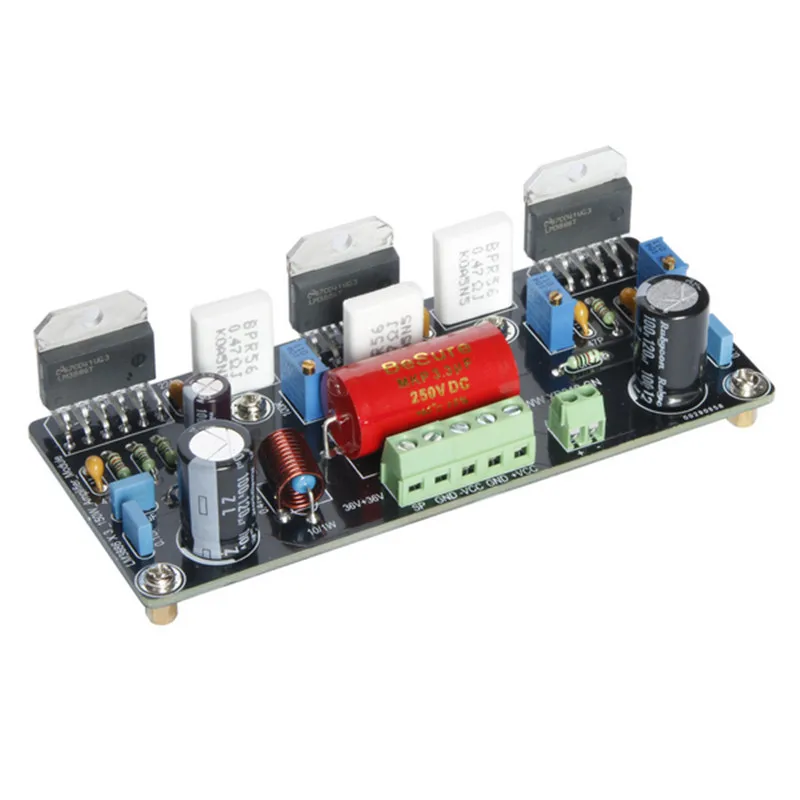 Собранная моно-усилитель мощности LM3886 X 3, параллельная, 150 Вт, чистая плата постоянного тока
Собранная моно-усилитель мощности LM3886 X 3, параллельная, 150 Вт, чистая плата постоянного тока