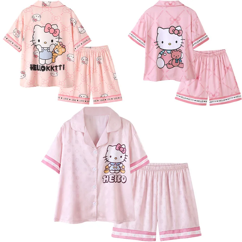 Пижама Sanrios Kawaii для девочек с героями мультфильмов Hellokitty костюм из вискозы с коротким рукавом милый домашняя одежда для взрослых детей роди...
Пижама Sanrios Kawaii для девочек с героями мультфильмов Hellokitty костюм из вискозы с коротким рукавом милый домашняя одежда для взрослых детей роди...