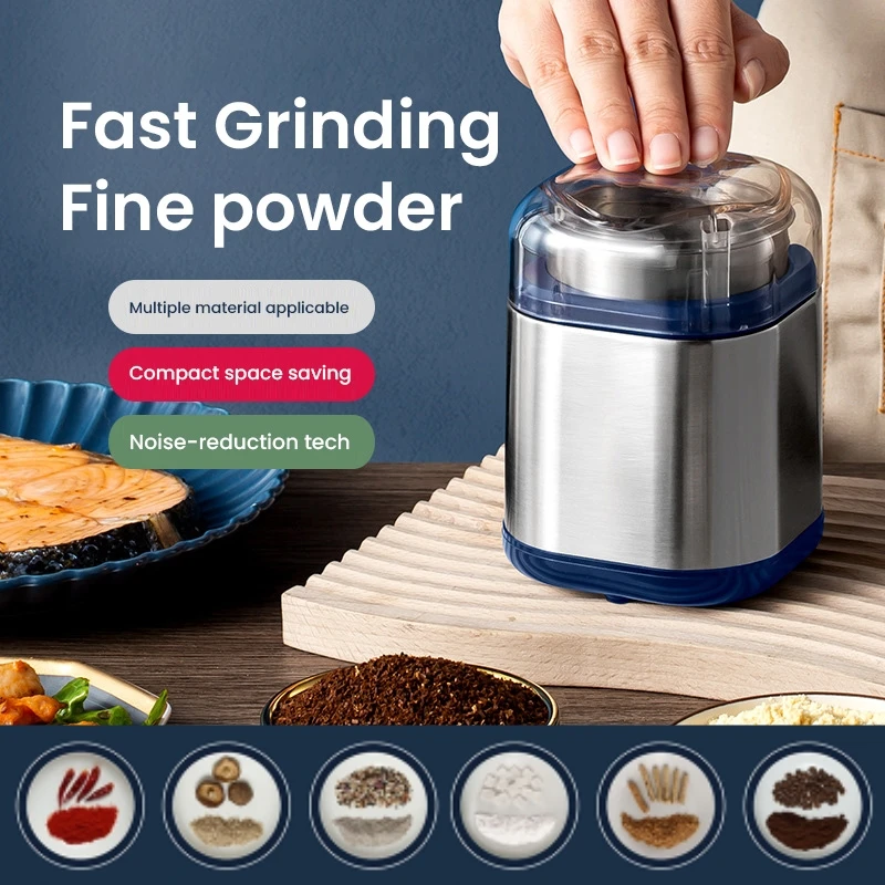 

Electric Coffee Grinder Multifunctional Food Grinders High Power Kitchen Cereal Nuts Beans Spices Grains Grinder Mill Machine