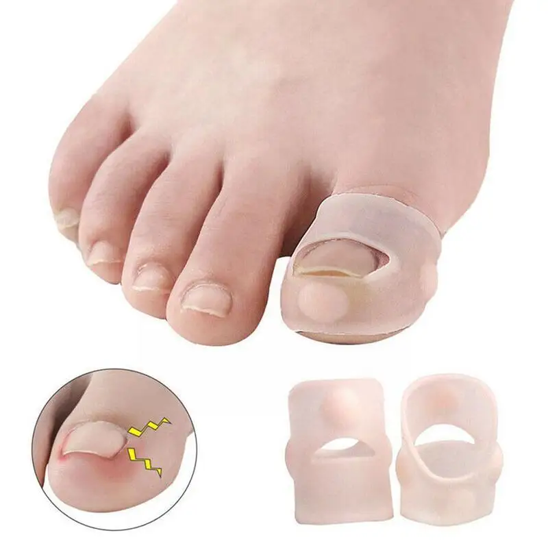 

Silicone Ingrown Toenail Correction Tool Invisible Ingrown Clip Treatment Straightening Elastic Nail Brace 1Pair Toe M5W5