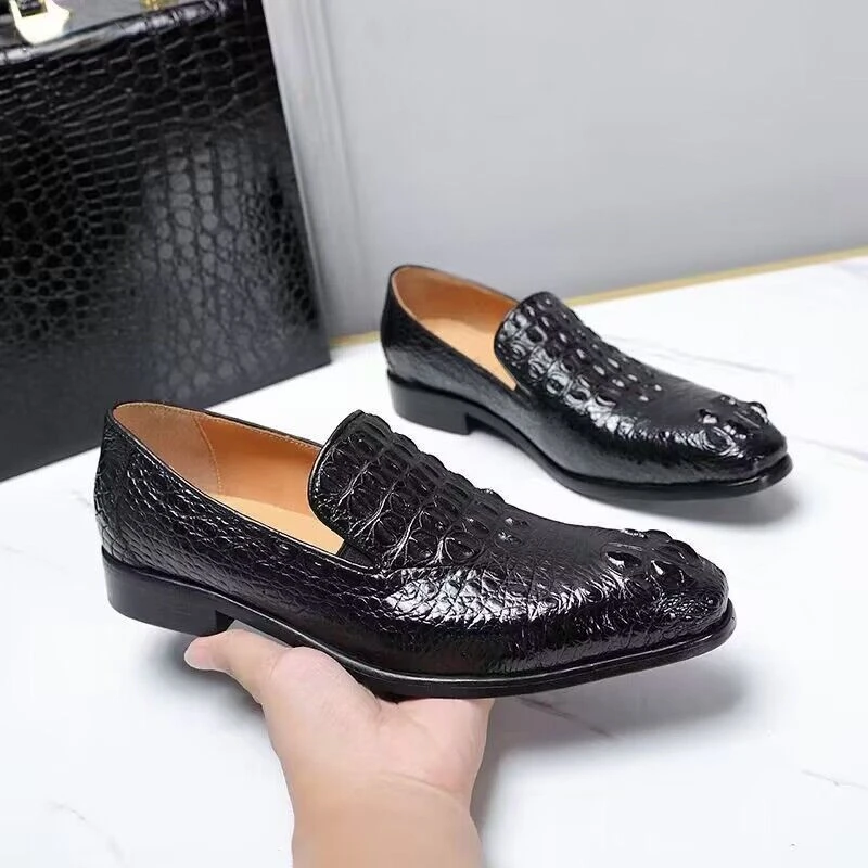 Crocodile Skin Wedding Banquet Dress Leather Shoes Men Business Genuine Leather Goodyear Hand Sewn Men's Formal Leather Shoes
Crocodile Skin Wedding Banquet Dress Leather Shoes Men Business Genuine Leather Goodyear Hand Sewn Men's Formal Leather Shoes