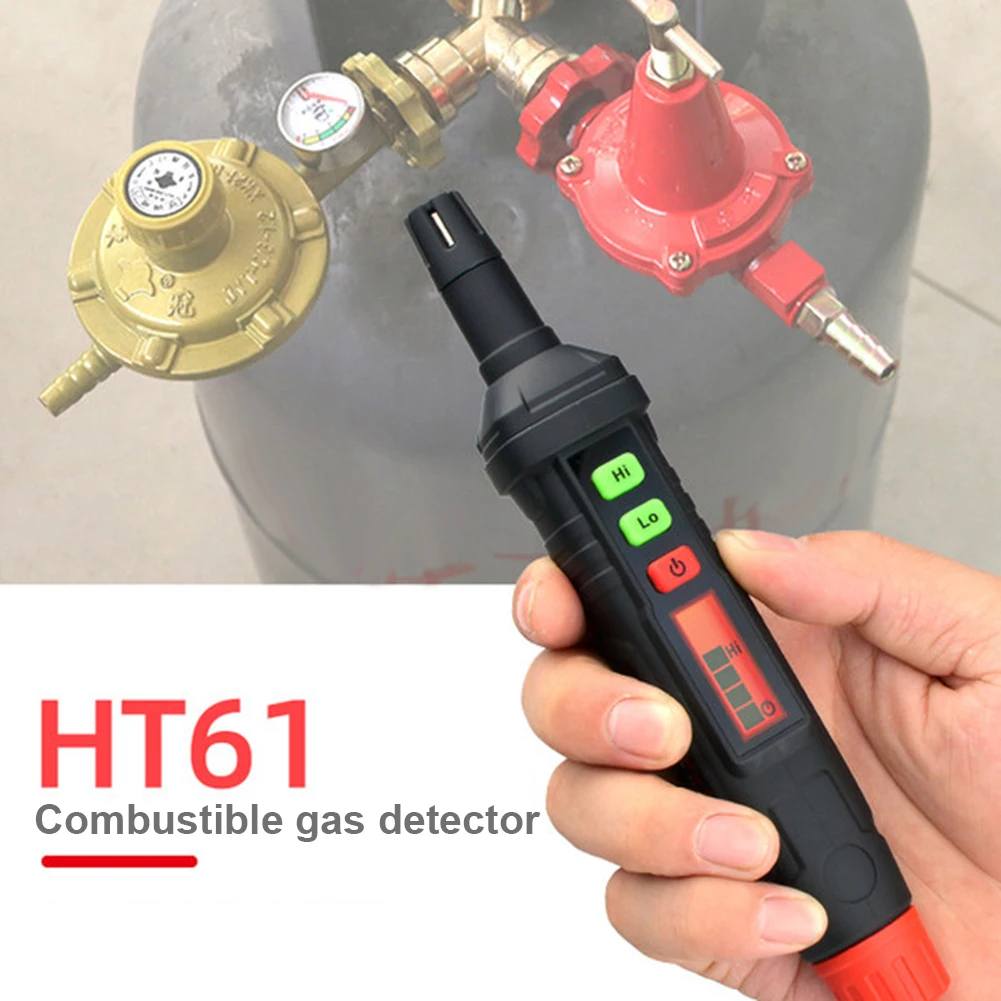 HT61 Handheld Gas Leak Detector Gas Analyzer Pen Type Mini Portable PPM Meter Combustible Flammable Natural Tester
HT61 Handheld Gas Leak Detector Gas Analyzer Pen Type Mini Portable PPM Meter Combustible Flammable Natural Tester
