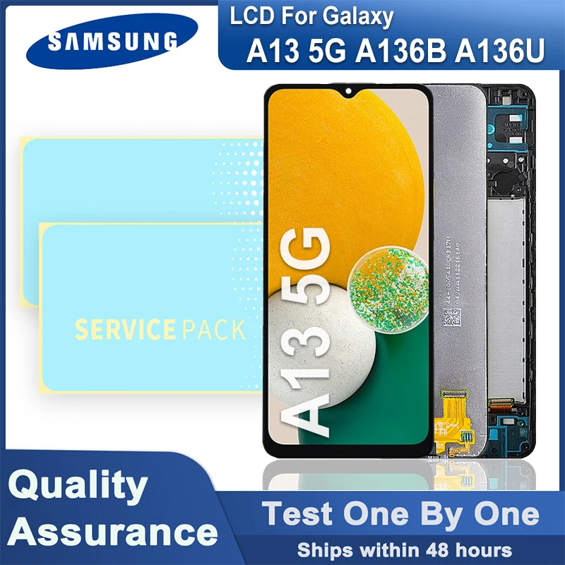 Original 6.5" LCD Display for Samsung Galaxy A13 5G 136B A136U LCD Touch Screen Digitizer Assembly For Galaxy A13 5G LCD Display
Original 6.5" LCD Display for Samsung Galaxy A13 5G 136B A136U LCD Touch Screen Digitizer Assembly For Galaxy A13 5G LCD Display