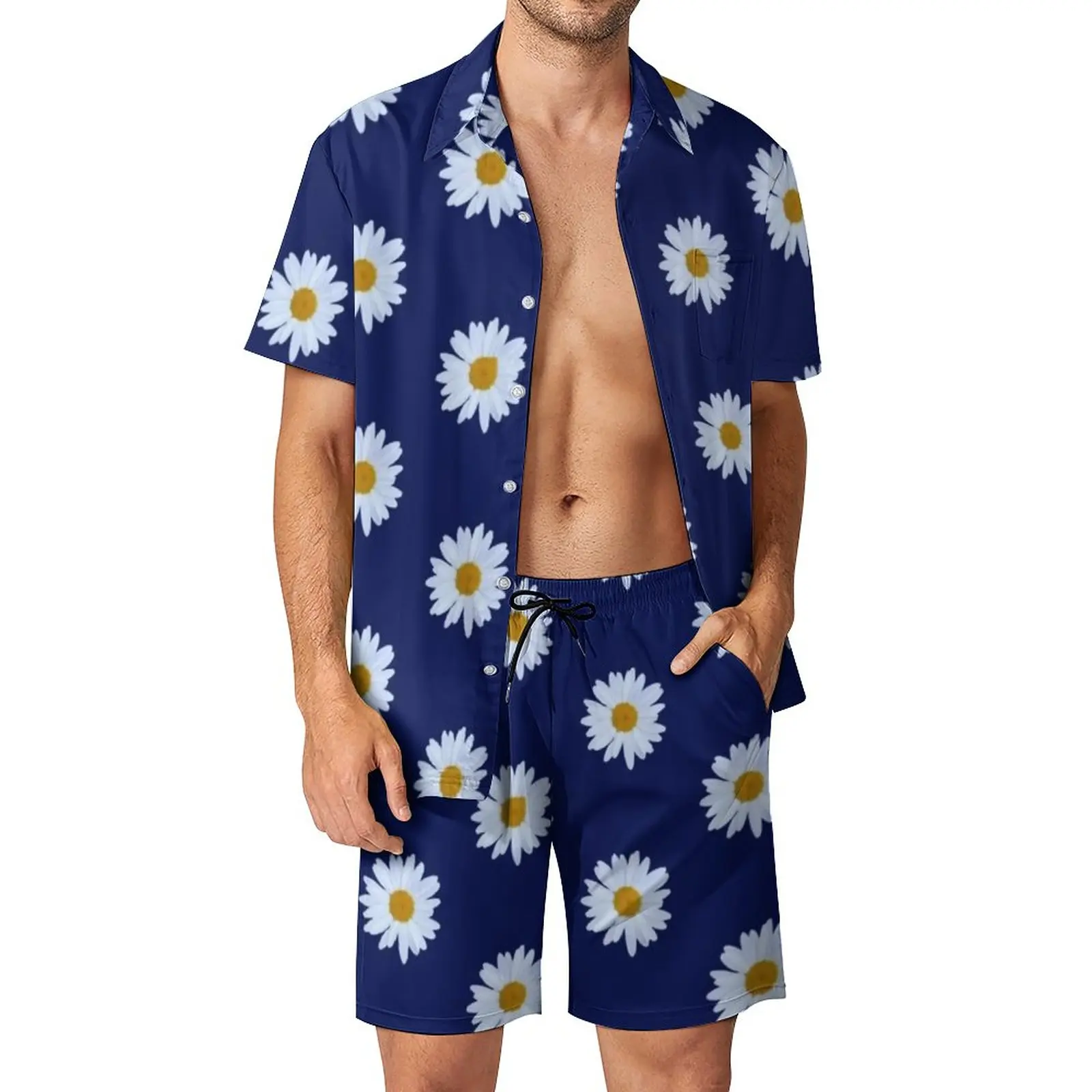 White Daisies Men Sets Daisy Delight Floral Print Fashion Casual Shirt Set Short Sleeve Custom Shorts Summer Beach Suit Big Size
White Daisies Men Sets Daisy Delight Floral Print Fashion Casual Shirt Set Short Sleeve Custom Shorts Summer Beach Suit Big Size