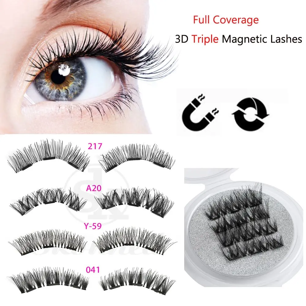 SK SKONHED 4 Pcs Sexy Full Coverage Handmade Long Cilia Extension Tools Cross Wispy Triple Magnet False Eyelashes
SK SKONHED 4 Pcs Sexy Full Coverage Handmade Long Cilia Extension Tools Cross Wispy Triple Magnet False Eyelashes
