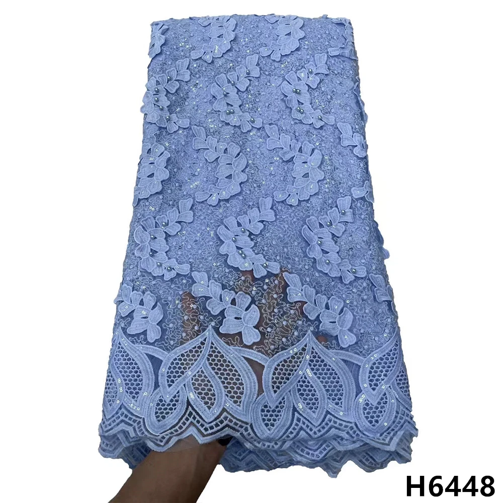 Sky Blue French Lace 3D African Lace 2022 High Quality Embroidered Mesh Cord Lace For Women Dress HX6448
Sky Blue French Lace 3D African Lace 2022 High Quality Embroidered Mesh Cord Lace For Women Dress HX6448