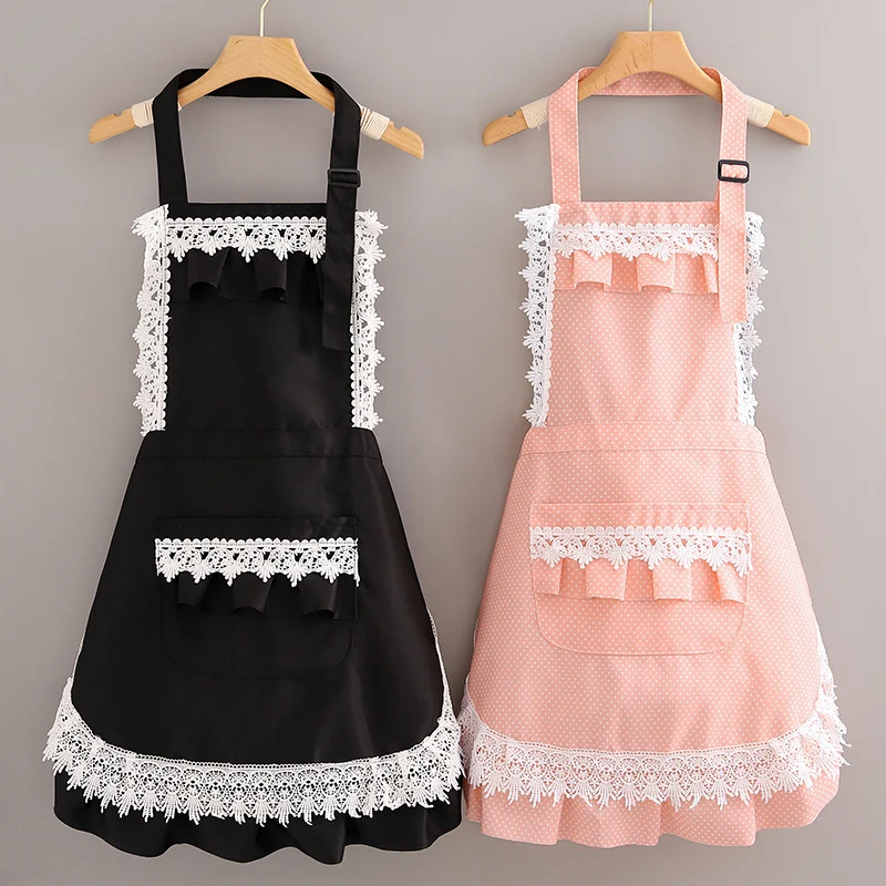 Japanese-style lace princess apron summer thin section household foreign style Korean version of the waist female adult fashion
Japanese-style lace princess apron summer thin section household foreign style Korean version of the waist female adult fashion