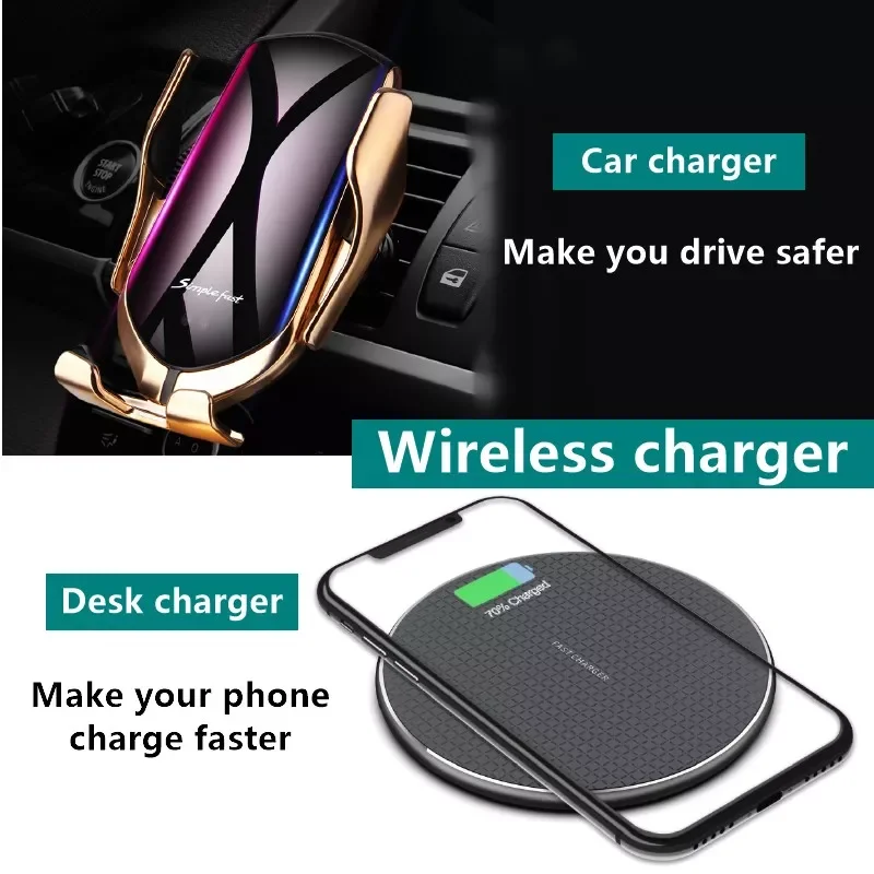 Smart Induction Wireless Charger Car Phone Holder Car Support Navigation Stand Fast Charge
Smart Induction Wireless Charger Car Phone Holder Car Support Navigation Stand Fast Charge