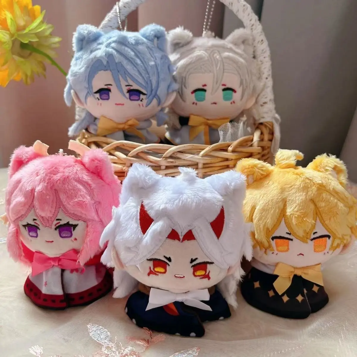 12cm Genshin Impact Game Wanderer Xiao Plush Dolls Anime Keychain Pendant Cute Decoration Keychain Pendant Xmas Gifts
12cm Genshin Impact Game Wanderer Xiao Plush Dolls Anime Keychain Pendant Cute Decoration Keychain Pendant Xmas Gifts