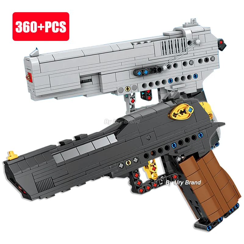 Technic Series Desert Eagle Gun Handgun Pistol Can Fire Bullets Set DIY Educational Model Building Blocks Toys For Kids Boy Gift 
Technic Series Desert Eagle Gun Handgun Pistol Can Fire Bullets Set DIY Educational Model Building Blocks Toys For Kids Boy Gift