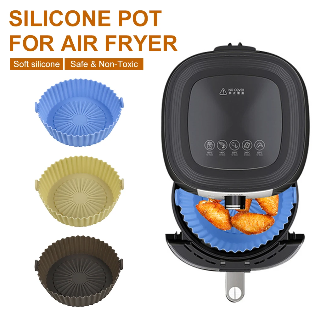 3pcs Silicone Air Fryer Silicone Pot Double-ear Handles Kitchen Bakeware Fried Chicken Basket Mat Fryer Pizza Plate Grill Pot
3pcs Silicone Air Fryer Silicone Pot Double-ear Handles Kitchen Bakeware Fried Chicken Basket Mat Fryer Pizza Plate Grill Pot