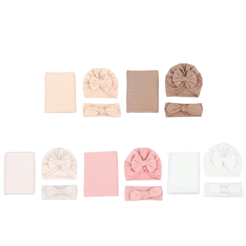 Swaddle Blanket & Beanie Hat Bow Headband for Baby Boys Girls Breathable Bow Hat Skin Friendly Sleepsack Newborn Bedding
Swaddle Blanket & Beanie Hat Bow Headband for Baby Boys Girls Breathable Bow Hat Skin Friendly Sleepsack Newborn Bedding