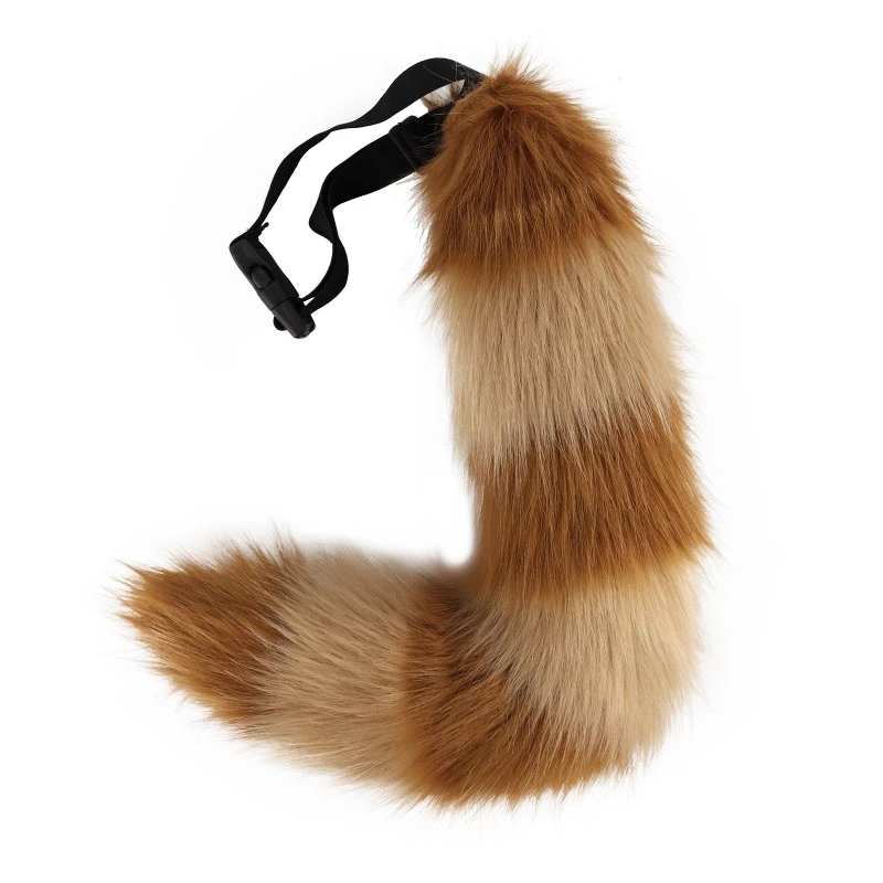 H9ED Adjustable Belt Faux Fur Tail for Cosplay Halloween Party Costume Anime Props
H9ED Adjustable Belt Faux Fur Tail for Cosplay Halloween Party Costume Anime Props