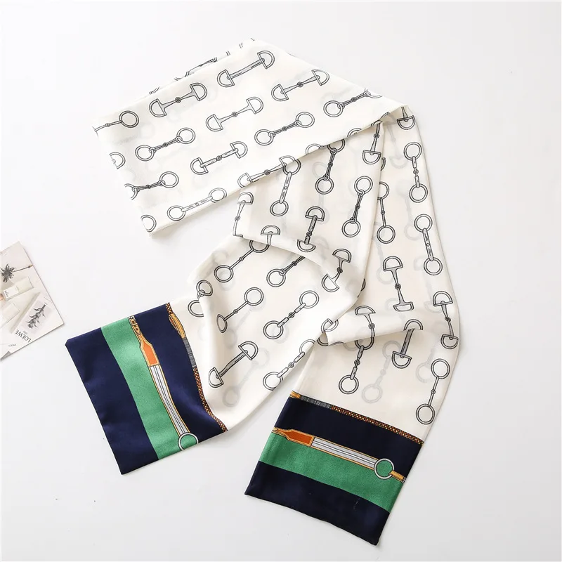 Elegant Kerchief Neck Scarves Female Long Skinny Headband Scarfs For Ladies 14*145cm Fashion Hairband Silk Satin Bag Scarf Women
Elegant Kerchief Neck Scarves Female Long Skinny Headband Scarfs For Ladies 14*145cm Fashion Hairband Silk Satin Bag Scarf Women