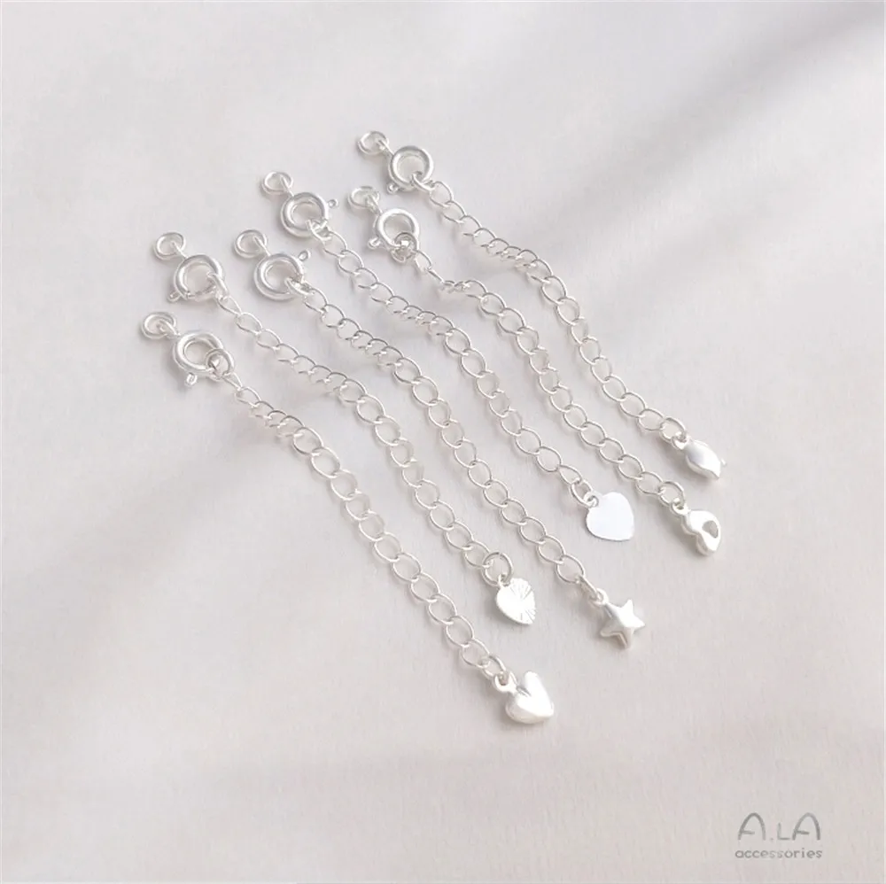 Silver Spring buckle Tail Chain Copper plated extension chain DIY bracelet Necklace End buckle extension chain accessories
Silver Spring buckle Tail Chain Copper plated extension chain DIY bracelet Necklace End buckle extension chain accessories