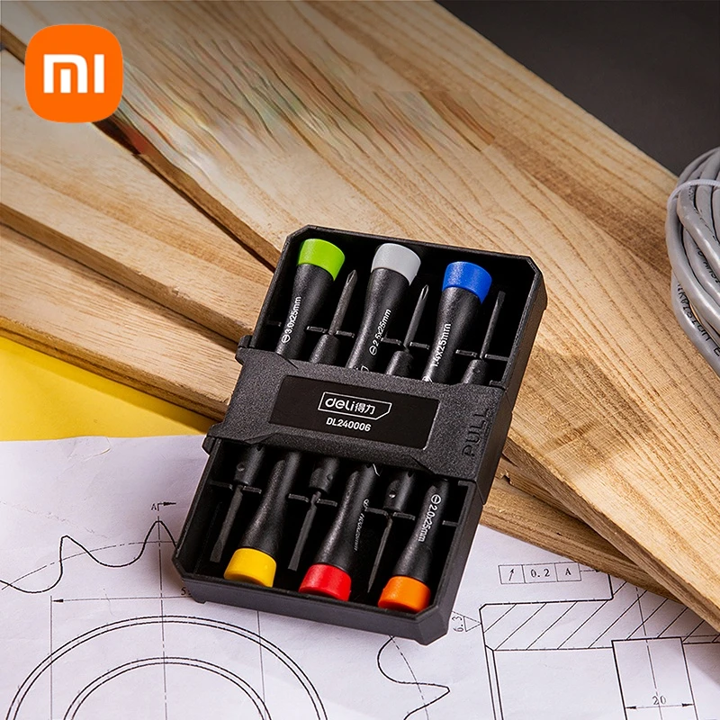 Xiaomi Screwdriver Set Precision Repair Tool Kit with 6 Different Size Slotted and Philips Screwdrivers Eyeglass Jewelry Watch
Xiaomi Screwdriver Set Precision Repair Tool Kit with 6 Different Size Slotted and Philips Screwdrivers Eyeglass Jewelry Watch