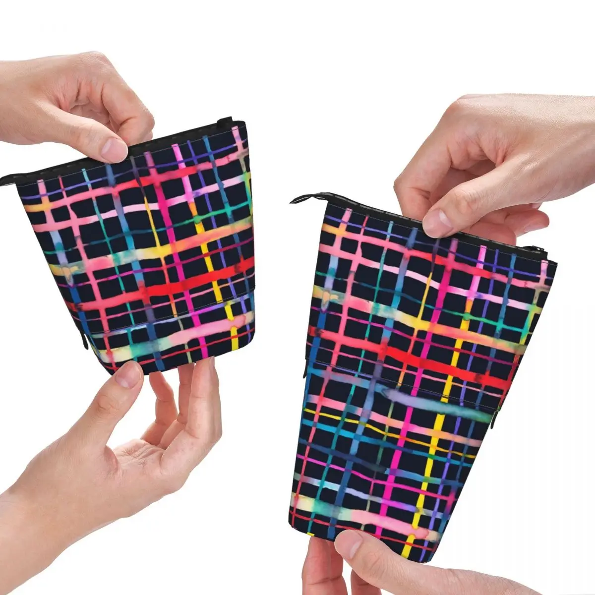 Abstract Geometry Fold Pencil Case Multicolor Checkered School Boy Girl Standing Pencil Box Fashion Pen Organizer
Abstract Geometry Fold Pencil Case Multicolor Checkered School Boy Girl Standing Pencil Box Fashion Pen Organizer