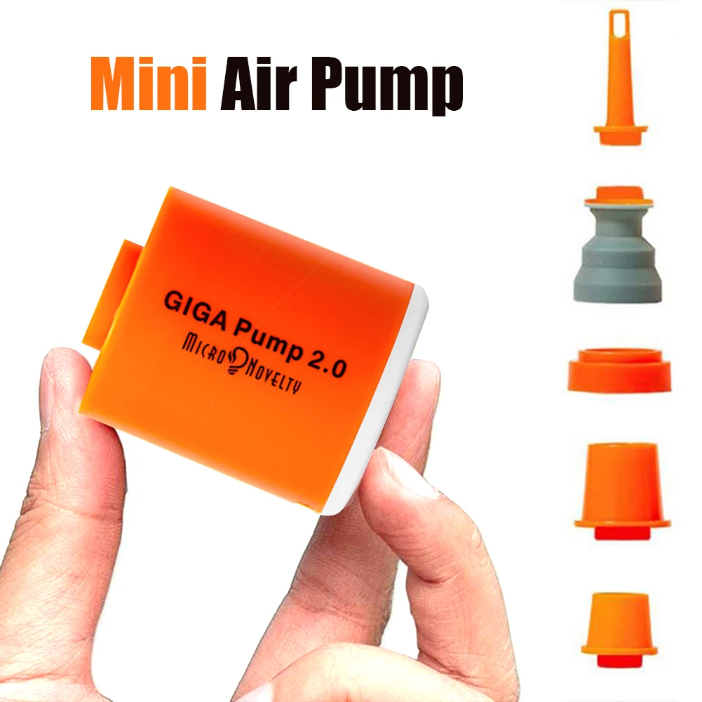 GIGA Pump 2.0 Mini Air Pump For Camping Outdoor Portable Electric Inflator Mattress Mat Swimming Ring Vacuum Pump with 5 Nozzles
GIGA Pump 2.0 Mini Air Pump For Camping Outdoor Portable Electric Inflator Mattress Mat Swimming Ring Vacuum Pump with 5 Nozzles