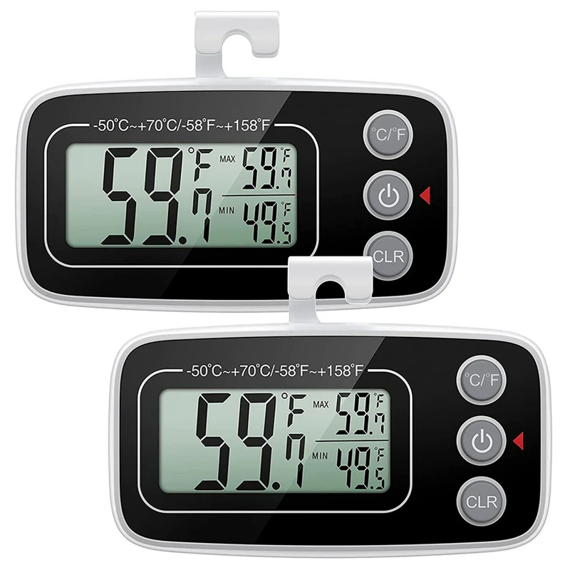 Refrigerator Thermometer,Digital Freezing Thermometer,With Large LCD Display,Max/Min Recording Function,For Kitchen,Etc
Refrigerator Thermometer,Digital Freezing Thermometer,With Large LCD Display,Max/Min Recording Function,For Kitchen,Etc