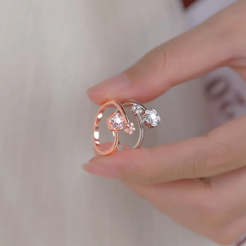 Vintage Sakura Princess Flower Ring For Women New Fashion Shiny Zircon Butterfly Open Finger Ring Minimalist Dainty Jewlery Gift
Vintage Sakura Princess Flower Ring For Women New Fashion Shiny Zircon Butterfly Open Finger Ring Minimalist Dainty Jewlery Gift