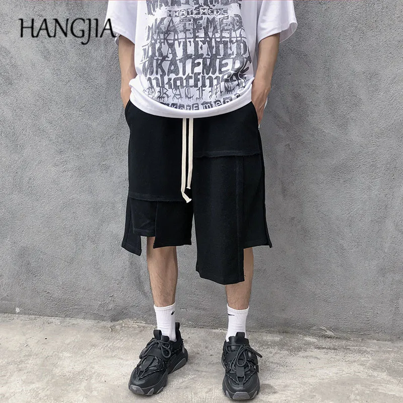 Japanese Streetwear Irregular Stitching Harem Shorts Oversized Men's Summer Punk Baggy Sports Shorts Five-point Pants for Men
Japanese Streetwear Irregular Stitching Harem Shorts Oversized Men's Summer Punk Baggy Sports Shorts Five-point Pants for Men