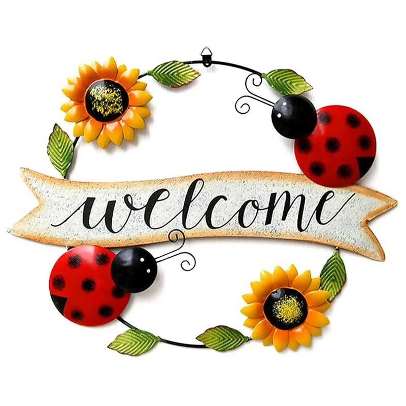Metal Sunflower Welcome Sign Wall Decor Metal Sunflower Wall Art Decor Hanging For Home Garden 
Metal Sunflower Welcome Sign Wall Decor Metal Sunflower Wall Art Decor Hanging For Home Garden
