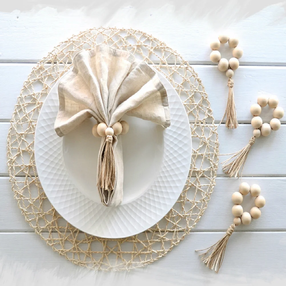 Napkin Rings Beads Holder Ring Wooden Bead Wood Farmhouse Buckles Christmas Beaded Decor Serviette Table Tassel Buckle Set Wall
Napkin Rings Beads Holder Ring Wooden Bead Wood Farmhouse Buckles Christmas Beaded Decor Serviette Table Tassel Buckle Set Wall