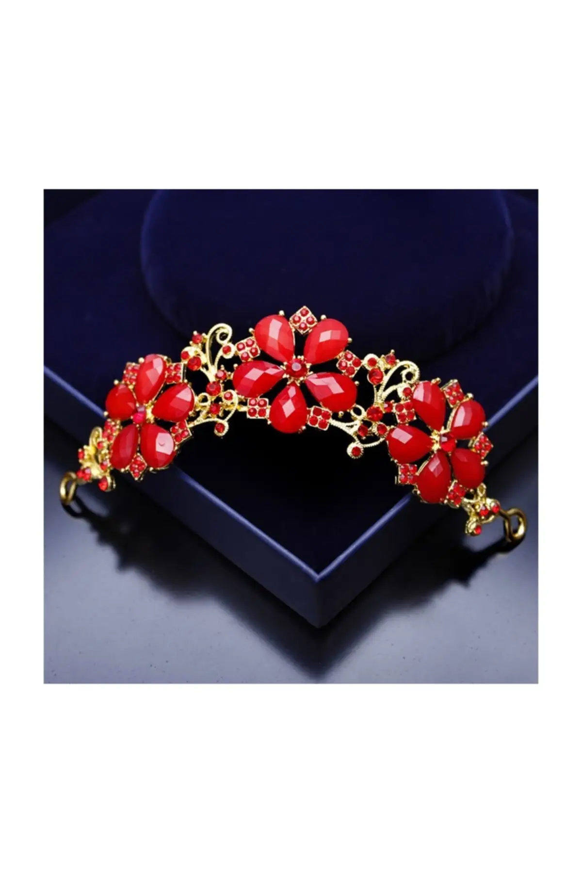 Bridal Accessories Red Stone Flower Motif Hair Accessory Wedding Handmade For Bride And Bride
Bridal Accessories Red Stone Flower Motif Hair Accessory Wedding Handmade For Bride And Bride