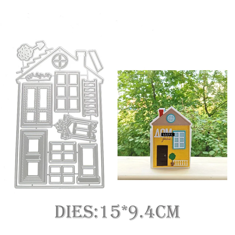 House Metal Cutting Dies Stencil DIY Scrapbooking Album Paper Making Card Template Dies Mold Embossing Craft Decoration
House Metal Cutting Dies Stencil DIY Scrapbooking Album Paper Making Card Template Dies Mold Embossing Craft Decoration
