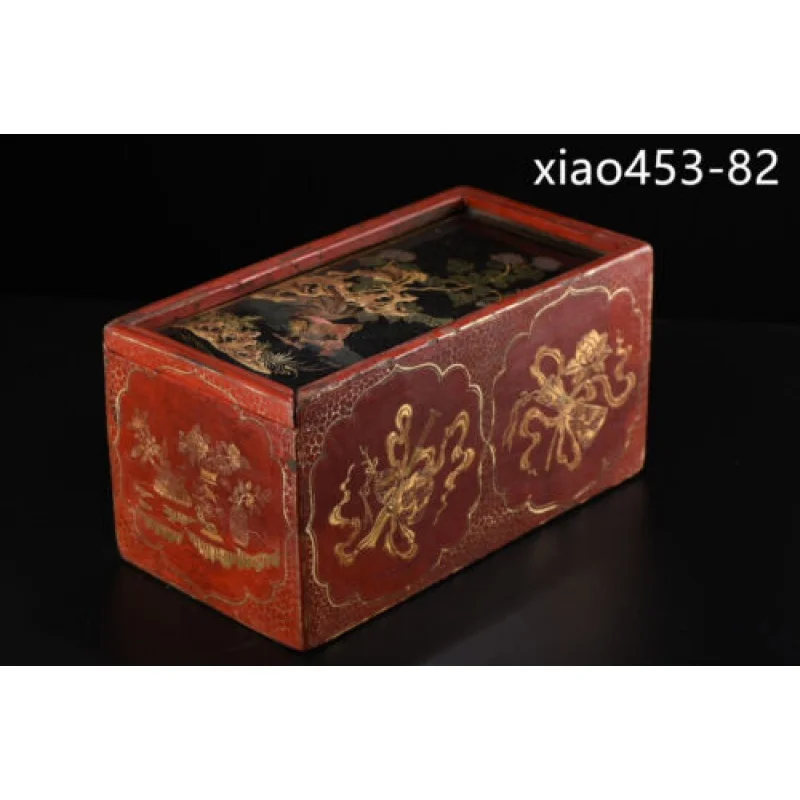 Old Chinese Antique Wooden Tire Gold Lacquerware Color Painting Study Box
Old Chinese Antique Wooden Tire Gold Lacquerware Color Painting Study Box