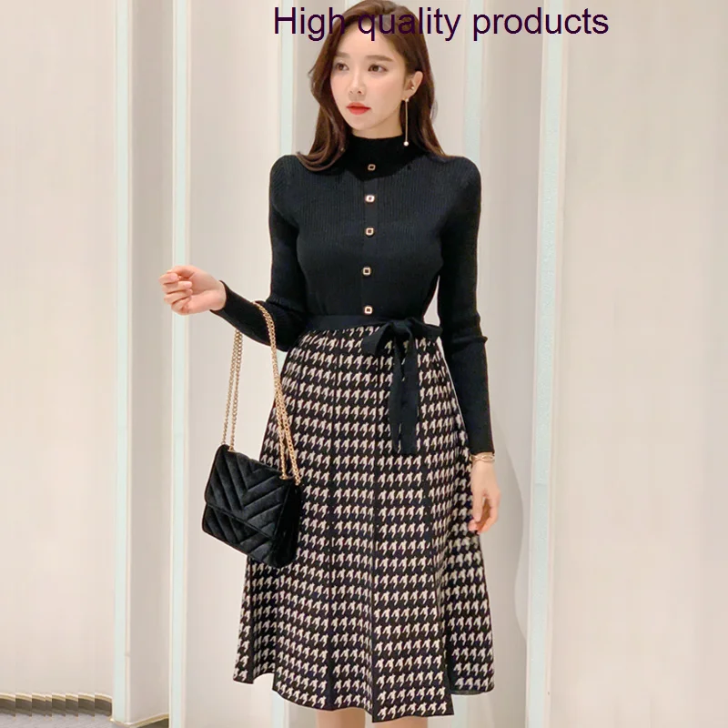Spring 2023 Autumn Mid-Length Bottoming Long Sleeve New Small Fragrant A-Line Knitted Dress Z261
Spring 2023 Autumn Mid-Length Bottoming Long Sleeve New Small Fragrant A-Line Knitted Dress Z261
