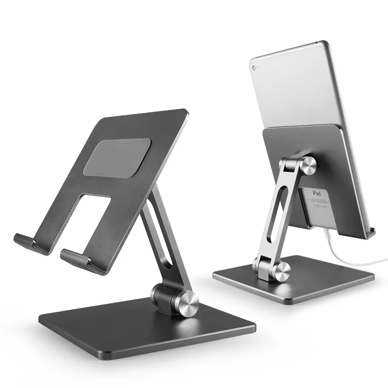 

tablet holder aluminium alloy collapsible Desktop elevate phone holder multifunctional tablet stand for Apple/Huawei/Xiaomi/ipad