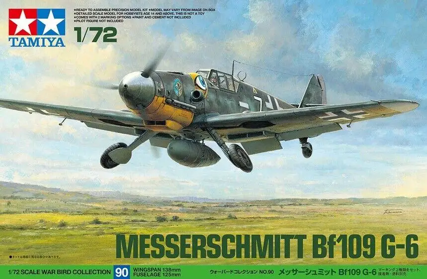 

Tamiya модель самолета в масштабе 60790, набор моделей немецкой модели Второй мировой войны Messerschmitt Bf109