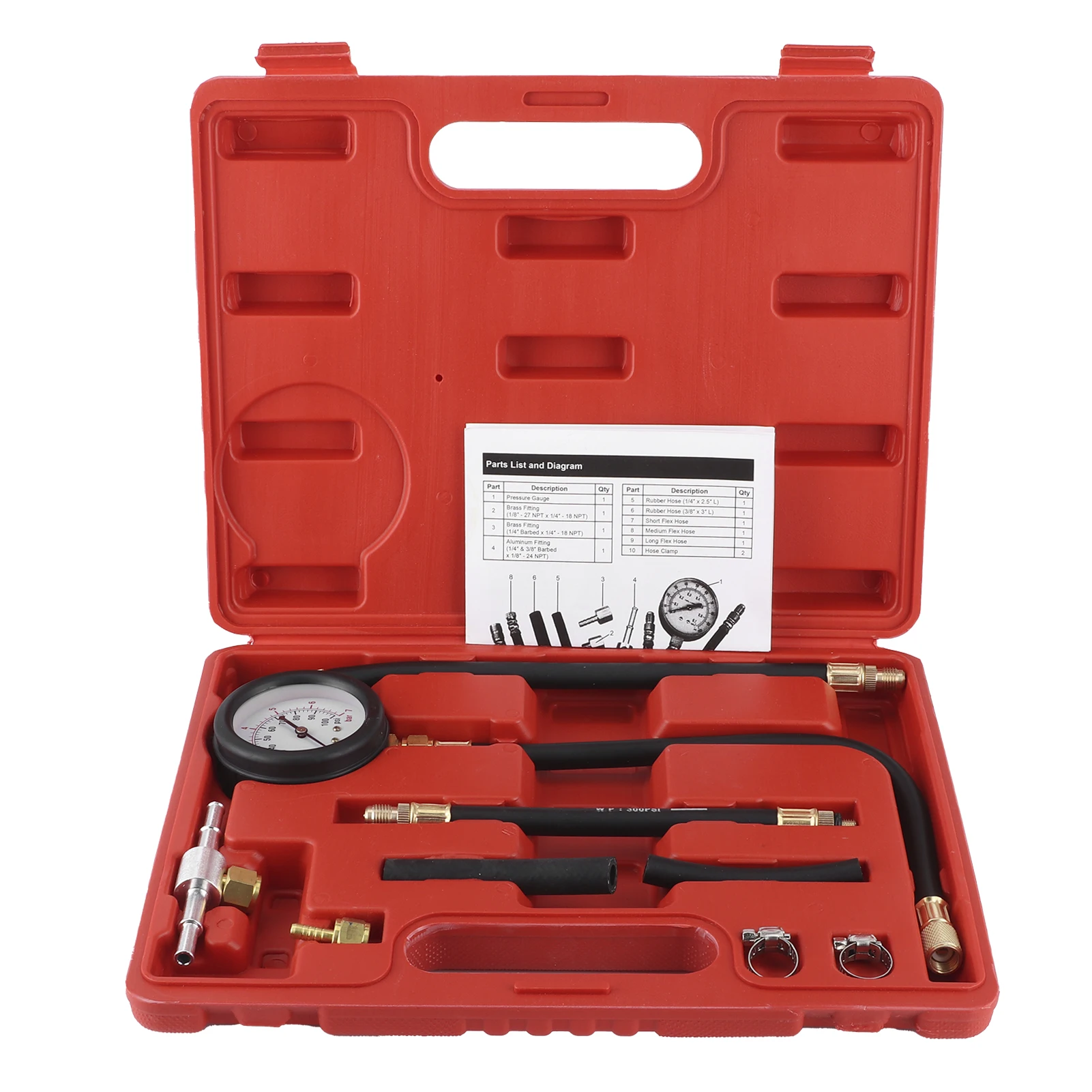 Fuel Injection Tester Pump Pressure Test Gauge Meter 0‑100 PSI Only for Gasoline Engine
Fuel Injection Tester Pump Pressure Test Gauge Meter 0‑100 PSI Only for Gasoline Engine