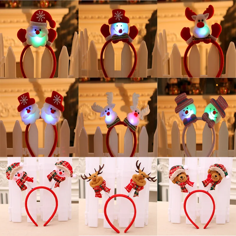 2022 New Year Christmas Headband Snowman LED Light Headband Hair Band Christmas Decorations Noel Navidad 2021 Hair Accessories.
2022 New Year Christmas Headband Snowman LED Light Headband Hair Band Christmas Decorations Noel Navidad 2021 Hair Accessories.