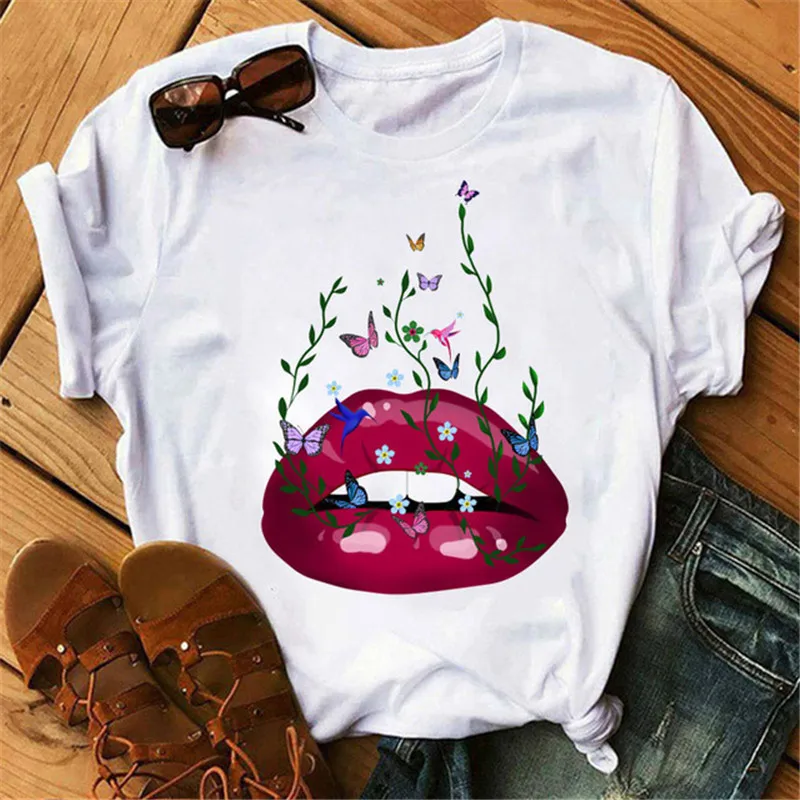 Women Lip Watercolor Funny T-Shirts Fashion Print Graphic Summer Short Sleeve Female Clothes Tops Preppy Style Casual T-Shirt
Women Lip Watercolor Funny T-Shirts Fashion Print Graphic Summer Short Sleeve Female Clothes Tops Preppy Style Casual T-Shirt