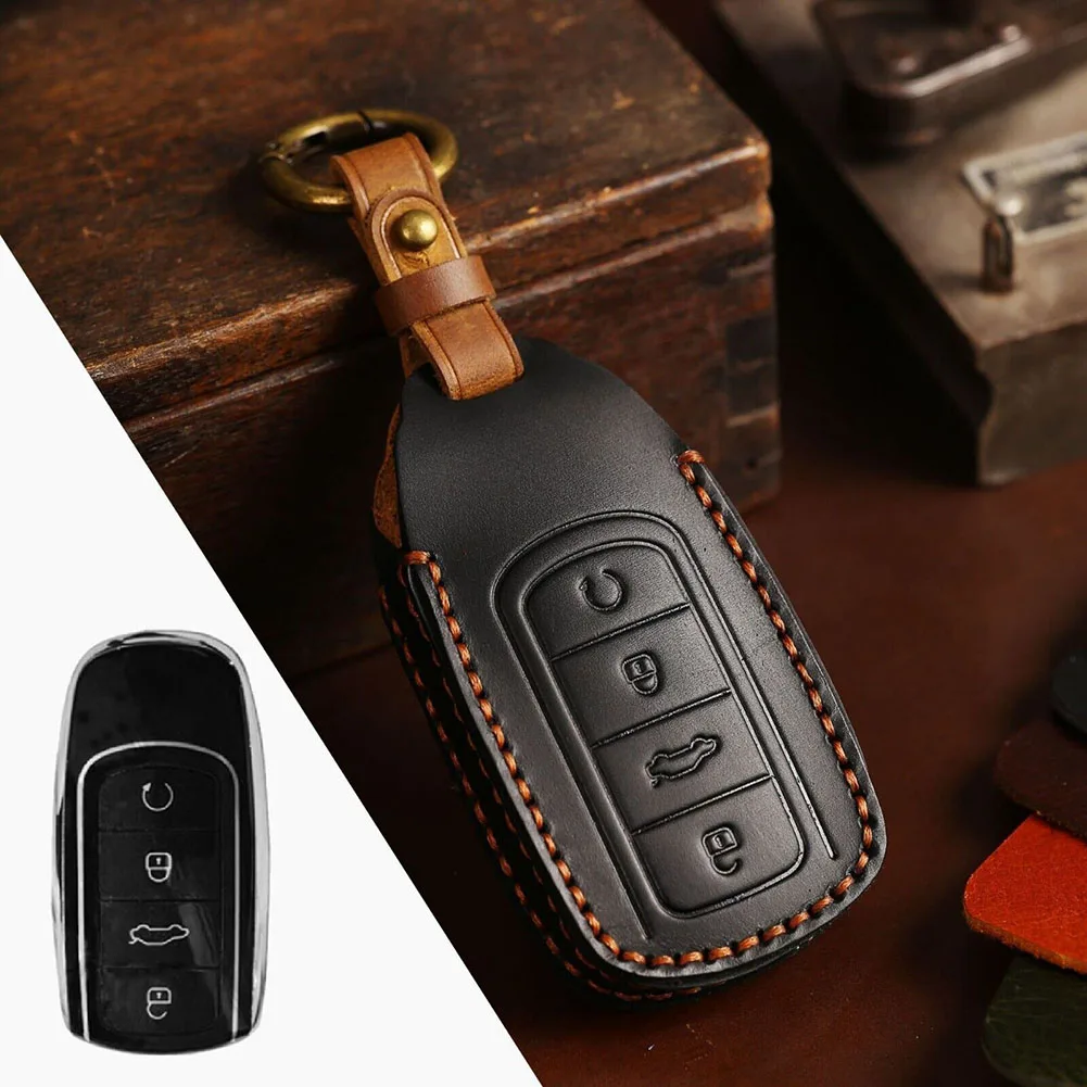 Auto Interior Part Car Key Cover Luxury Black Leather Key Fob Case for Chery Omoda 5 Great Touch Feeling and Shock Absorption
Auto Interior Part Car Key Cover Luxury Black Leather Key Fob Case for Chery Omoda 5 Great Touch Feeling and Shock Absorption