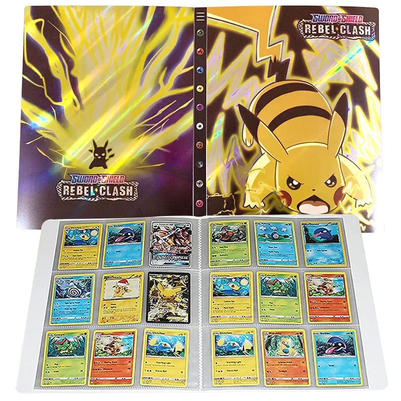 9 Pocket Album Pokemon Shining Card Book Hold 432 Card Game Pokémon VMAX Map Laser Collection Holder Binder Folder Kids Toy Gift 
9 Pocket Album Pokemon Shining Card Book Hold 432 Card Game Pokémon VMAX Map Laser Collection Holder Binder Folder Kids Toy Gift