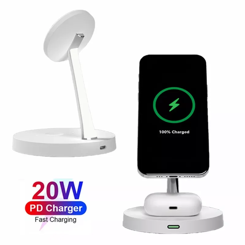 3 in 1 Wireless Charger Holder Wireless Charging Desk Phone Stand 10W Qi Fast-Charging Dock for iPhone 13/12/11/X/8,AirPods Pro
3 in 1 Wireless Charger Holder Wireless Charging Desk Phone Stand 10W Qi Fast-Charging Dock for iPhone 13/12/11/X/8,AirPods Pro